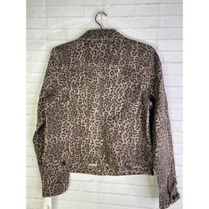 William Rast Women's Cotton Wing Lapel Raw Edge Jacket Black Size Large main image 1
